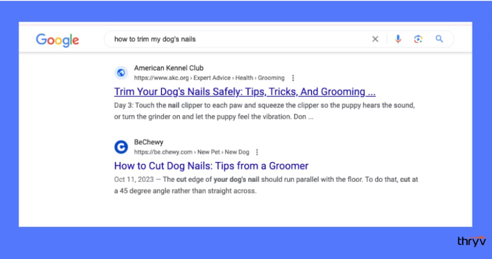 search results for pet care